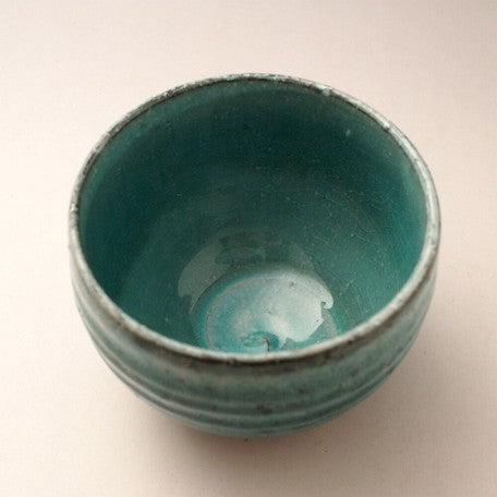 Blue Powder Small Matcha Tea Bowl ブルー粉引 抹茶碗 美濃焼 日本製