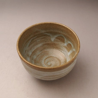 Beige Powder Small Matcha Tea Bowl