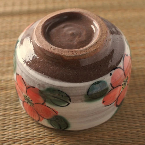 Sakura Flower Matcha Tea Bowl 桜花 抹茶碗 美濃焼 日本製