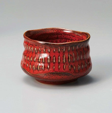 Meisen Red Matcha Tea Bowl