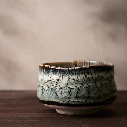 Iguchi White Tenmoku Matcha Tea Bowl