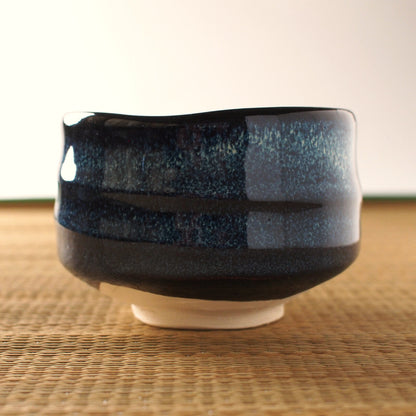 Navy Konnamako Matcha Tea Bowl