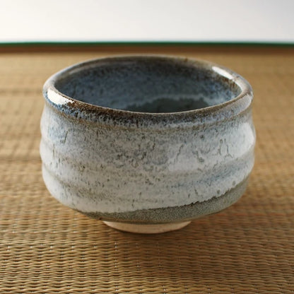 Blue Aoshino Unofunagashi Matcha Bowl