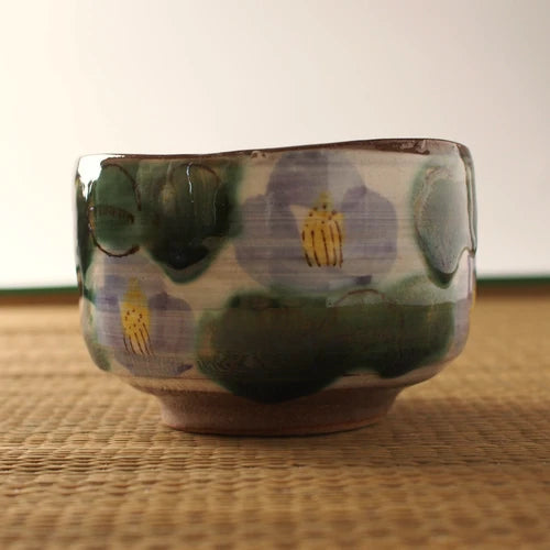Camellia Tsubaki Matcha Tea Bowl 椿 抹茶碗 美濃焼 日本製