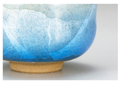 Ginsai Blue Kutani Matcha Bowl