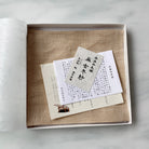 Japanese handwoven hemp kobukusa tea ceremony cloth handmade by artisan Takanori Okai